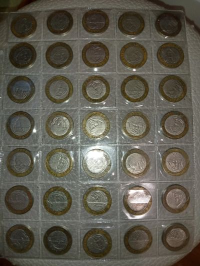 Лот: 18898707. Фото: 1. 35 монет с Гагариным. Россия после 1991 года