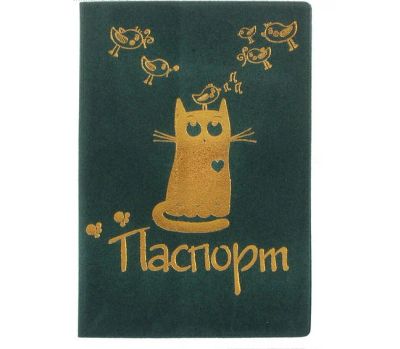 Лот: 4289161. Фото: 1. Обложка для паспорта "Кошечка... Чехлы, обложки