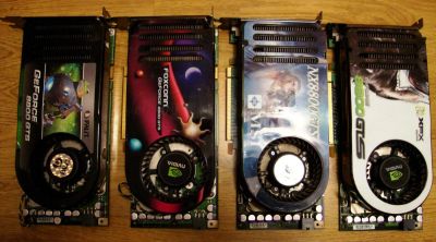 Лот: 6319651. Фото: 1. 4 неисправных Nvidia GeForce 8800GTS. Видеокарты