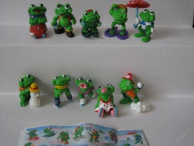 Лот: 76121. Фото: 1. Киндер. Коллекция Фрогги Френдс... Игрушки