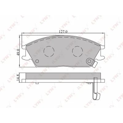 Лот: 9127234. Фото: 1. Тормозные колодки LINX BD-3601. Тормозная система