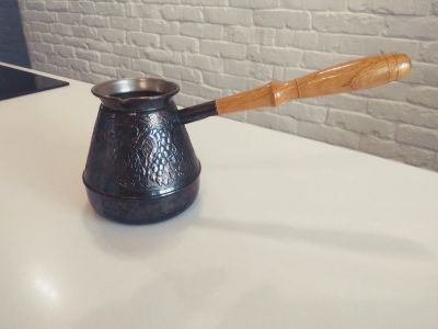 Лот: 18129471. Фото: 1. Турка медная для приготовления... Чайники, заварники, турки
