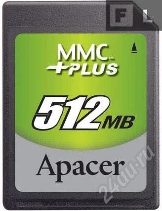 Лот: 201079. Фото: 1. MMC plus. 512 мб. Apacer. USB-флеш карты