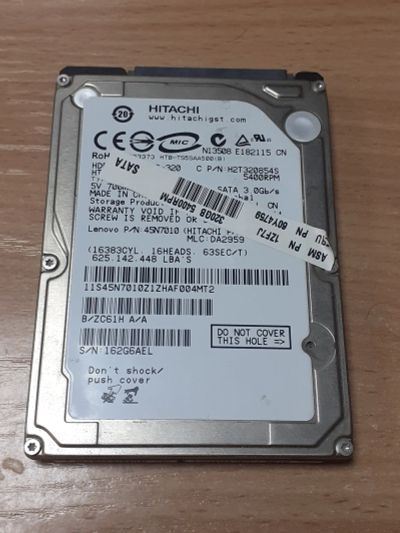 Лот: 25432563. Фото: 1. Жесткий диск ноутбука 320gb Hitachi... Жёсткие диски (HDD)