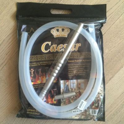 Лот: 3410509. Фото: 1. Шланг, Ceasar силиконовый с металлическим... Аксессуары и запчасти для кальянов