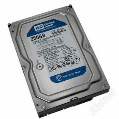 Лот: 2097298. Фото: 1. HDD 250 Gb SATA-II Western Digital... Жёсткие диски (HDD)