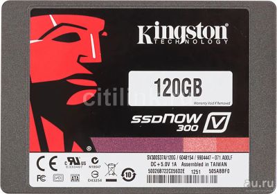 Лот: 10117938. Фото: 1. SSD-накопитель Kingston V300 120... SSD-накопители