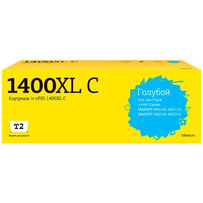 Лот: 24508839. Фото: 1. Картридж T2 IC-CPGI-1400XL C. Картриджи, расходные материалы