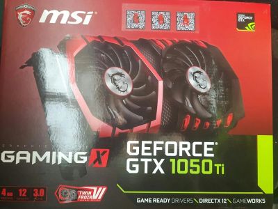 Лот: 11859079. Фото: 1. MSI GTX1050 Ti Gaming X 4G. Видеокарты
