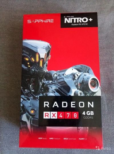 Лот: 15886353. Фото: 1. Radeon RX 470 Sapphire Nitro... Видеокарты