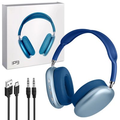 Лот: 17921909. Фото: 1. Наушники Bluetooth P9 синие. Наушники, гарнитуры