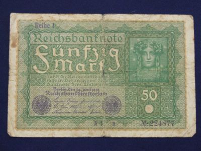 Лот: 4988774. Фото: 1. 50 марок 1919 год. Германия . Германия и Австрия