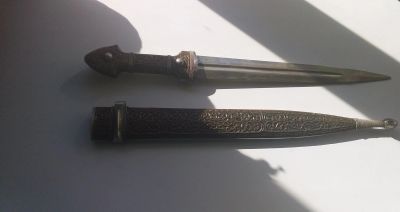Лот: 13886745. Фото: 1. Кавказский кинжал ручной работы... Оружие