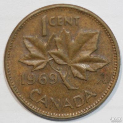 Лот: 8301664. Фото: 1. 1 цент 1969 год. Канада. Америка