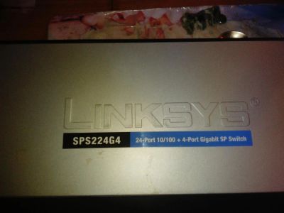 Лот: 6884357. Фото: 1. Коммутатор Linksys SPS224G4 (обмен... Коммутаторы