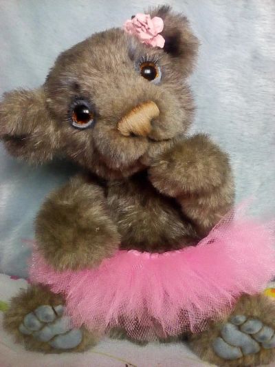 Лот: 9437612. Фото: 1. Плюшевый мишка ручной работы. Мягкие