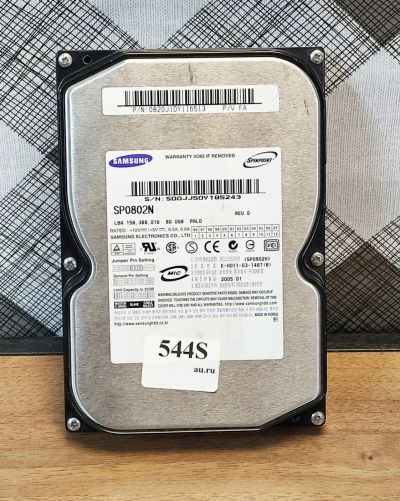 Лот: 18939383. Фото: 1. Жесткий диск IDE Samsung SP0802N... Жёсткие диски (HDD)