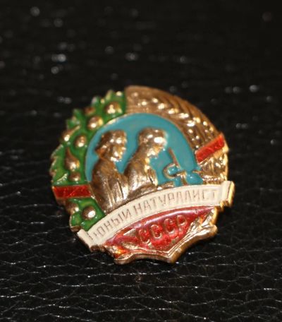 Лот: 3995044. Фото: 1. Знак юный натуралист СССР. Алюминий... Сувенирные