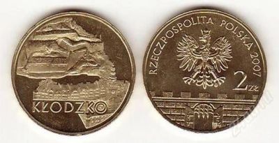 Лот: 2128774. Фото: 1. 2 злотых 2007 год. Исторические... Европа