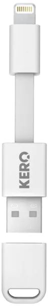 Лот: 22219187. Фото: 1. Кабель KERO USB - Lightning, белый. Дата-кабели, переходники