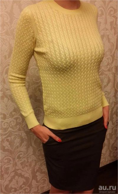 Лот: 9151213. Фото: 1. Новый желтый джемпер. Свитеры, толстовки, худи
