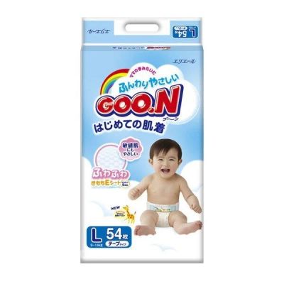Лот: 10868891. Фото: 1. Подгузники Goon L 54 шт новые. Детская гигиена