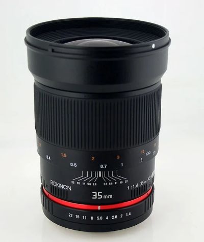Лот: 2974429. Фото: 1. Rokinon 35mm f/1.4 AE-Chip Nikon... Объективы