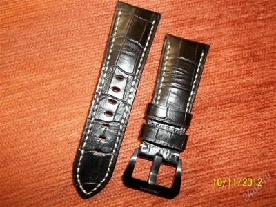 Лот: 2255460. Фото: 1. ремешок из кожи для часов panerai... Оригинальные наручные часы