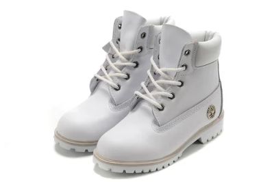 Лот: 3669784. Фото: 1. Ботинки Timberland белые женские. Ботинки, полуботинки