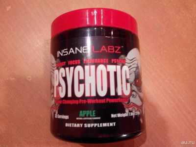 Лот: 9494696. Фото: 1. Предтренировочный комплекс Psychotic. Спортивное питание, витамины