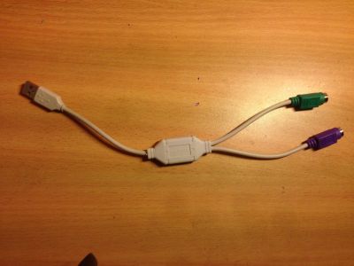 Лот: 12476786. Фото: 1. Переходник USB - PS/2. Шлейфы, кабели, переходники