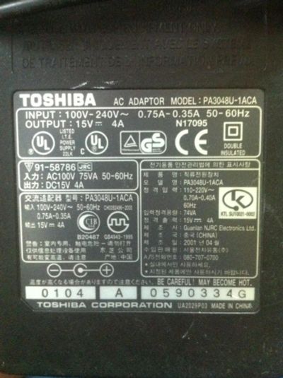 Лот: 11122525. Фото: 1. Toshiba. Корпуса, блоки питания