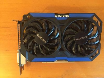 Лот: 11904876. Фото: 1. 4Gb Gigabyte GTX 960 Windforce... Видеокарты