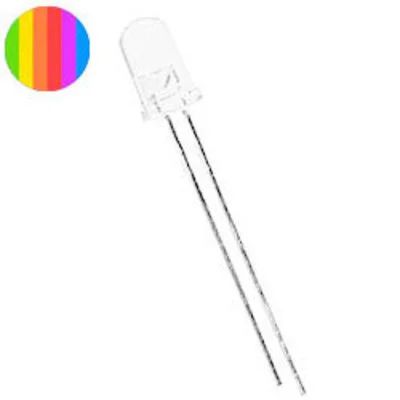 Лот: 17511600. Фото: 1. Светодиод 3 мм прозрачный RGB... Светодиоды