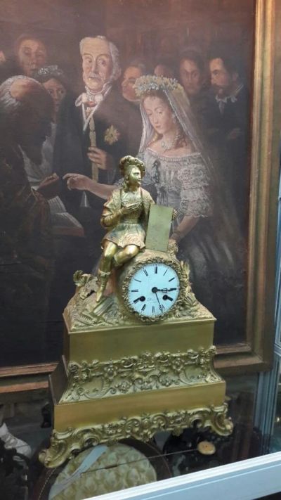 Лот: 9627809. Фото: 1. Часы каминные AMPIR 1827 год... Предметы интерьера и быта