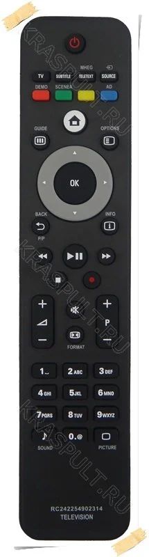 Лот: 15903445. Фото: 1. Пульт PHILIPS 2422 549 02314. Пульты ДУ