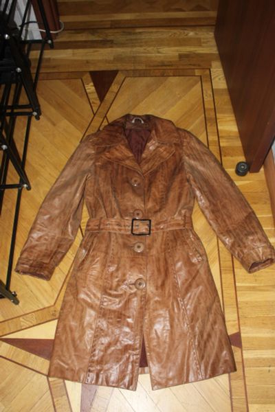 Лот: 18201226. Фото: 1. Пальто нат.кожа с подстежкой 46-48. Верхняя одежда