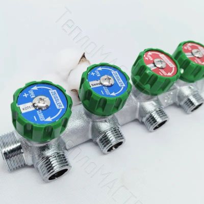 Лот: 24679469. Фото: 1. ZEISSLER Коллектор с регулировочными... Тёплый пол