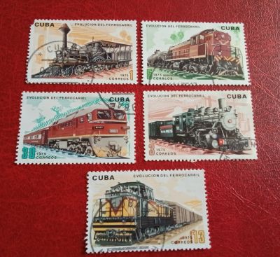 Лот: 25376460. Фото: 1. 1975 г, Куба, железная дорога... Марки