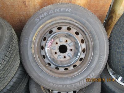 Лот: 6450823. Фото: 1. Колеса Bridgestone R14 [с.н.3]. Шины на дисках