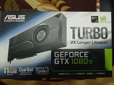 Лот: 15222657. Фото: 1. Видеокарта ASUS GeForce GTX 1080... Видеокарты