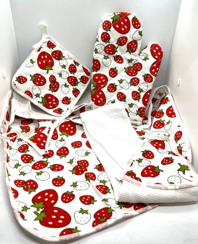 Лот: 19420880. Фото: 1. 🍓🌱 Кухонный текстильный набор... Полотенца