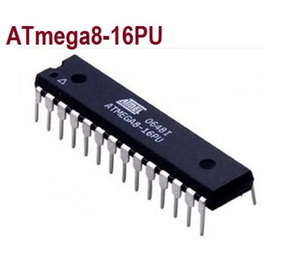 Лот: 19679433. Фото: 1. Atmega8 16PU + гнездо DIP-28. Микросхемы