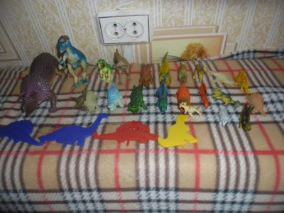 Лот: 6397621. Фото: 1. Коллекция динозавров(одним лотом... Другое (игрушки)