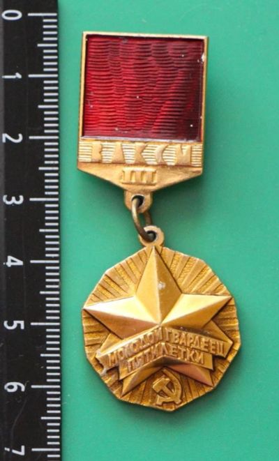 Лот: 11764386. Фото: 1. Значок: ВЛКСМ 3 степень: молодой... Сувенирные