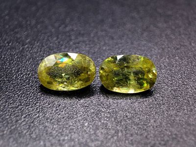 Лот: 20848962. Фото: 1. 1.28 ct. Сфен пара. Мадагаскар... Драгоценные и поделочные камни