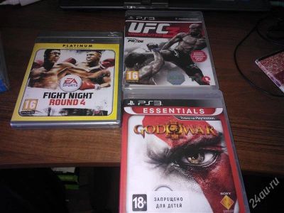 Лот: 2749945. Фото: 1. 3 диска с рубля на PS 3. UFC 3... Игры для консолей