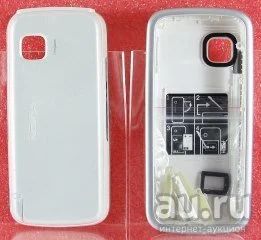 Лот: 9185527. Фото: 1. Корпус Nokia 5230.5228 Белый.Серебро. Корпуса, клавиатуры, кнопки