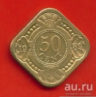 Лот: 8882793. Фото: 1. Нидерландские Антиллы 50 центов... Америка