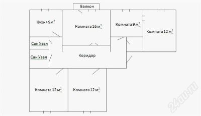 Лот: 388438. Фото: 1. 4-х комнатная в ДОКе. Квартиры, студии